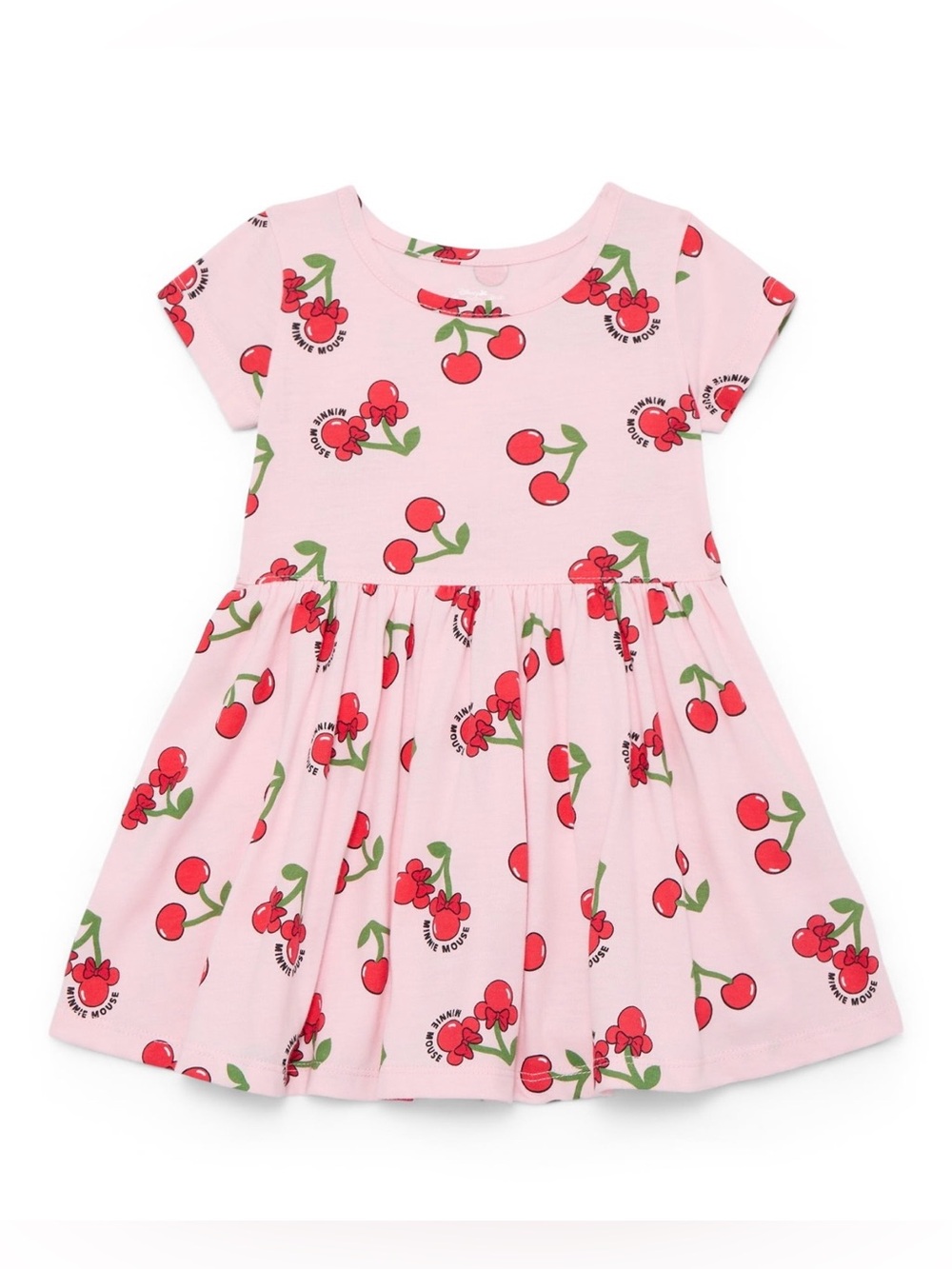 Minnie Mouse Toddler Girls Pink Allover Print Dress Size 5T NWT